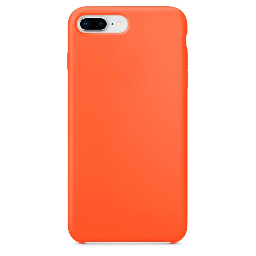Køb Silicone Case til 7 Plus/8 Plus Orange | SparePart.dk