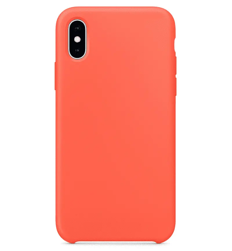 Hard Silicone Case for iPhone XS MAX Orange Mobile Parts