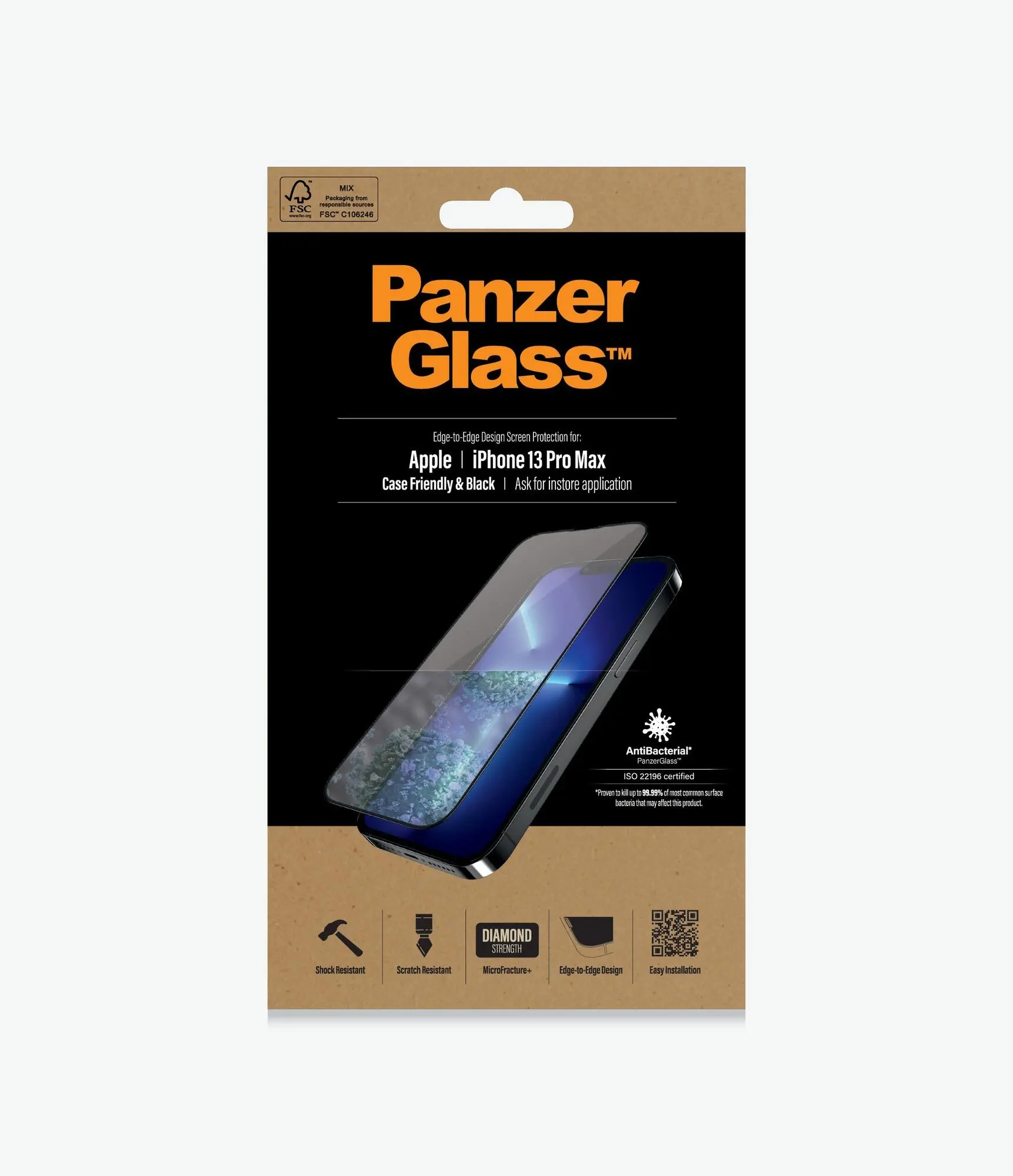 dialog forvirring Frø PanzerGlass™ iPhone 14 Plus/13 Pro Max Case Friendly Black | Mobile Parts