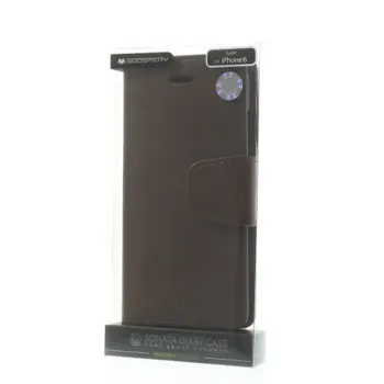 MERCURY GOOSPERY Sonata Diary Leather Stand Case for iPhone 6/6S Coffee