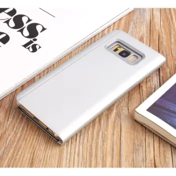 Plated Mirror Surface View Case for Samsung Galaxy S9+ Silver