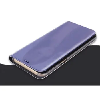Plated Mirror Surface View Case for Samsung Galaxy S8+ Blue