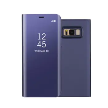 Plated Mirror Surface View Cover til Samsung Galaxy S8+ Lilla