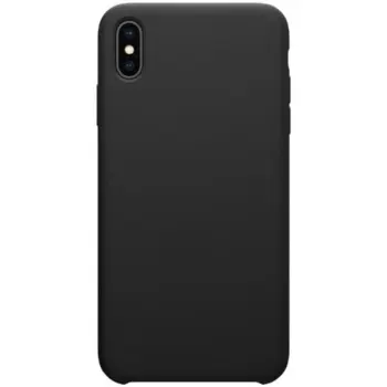 Hard Silicone Case til iPhone XS Max Sort