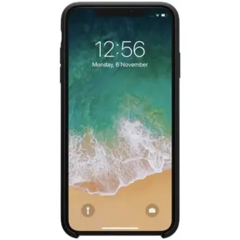 Hard Silicone Case for iPhone XS Max Black