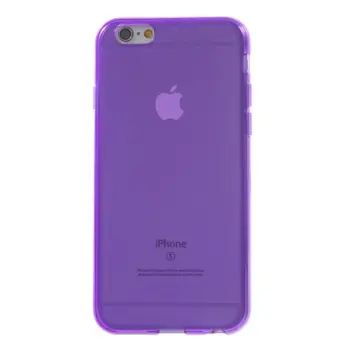Glossy Surface TPU Gel Case for iPhone 6 / 6S - Transparant Purple