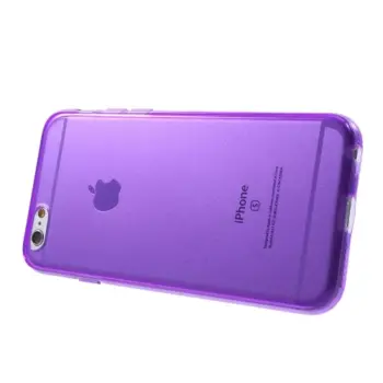 Glossy Surface TPU Gel Case for iPhone 6 / 6S - Transparant Purple