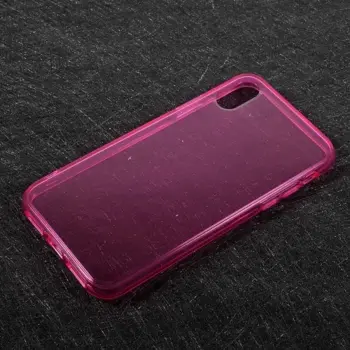 TPU Soft Back Cover for iPhone X Transparent Rose