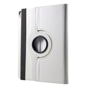 iPad Pro 12.9-inch (2018) Litchi Grain Leather Cover with 360 Degree Rotary Stand - White