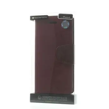 Mercury GOOSPERY Sonata Diary Case for iPhone 6 Plus/6S Plus Wine Red