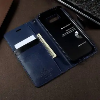MERCURY GOOSPERY Sonata Diary Case for Samsung S8 Plus Dark Blue