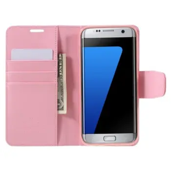 MERCURY GOOSPERY Sonata Diary Cover til Samsung Galaxy S7 Edge Lyserød