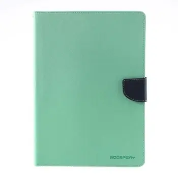 Mercury Goospery Fancy Diary Case for iPad 2/3/4 Cyan/Dark Blue