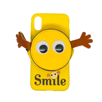 iPhone X/XS cover med gul smiley