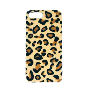 Leopard Hair Hard Cover til iPhone 7 Plus/8 Plus Mørk