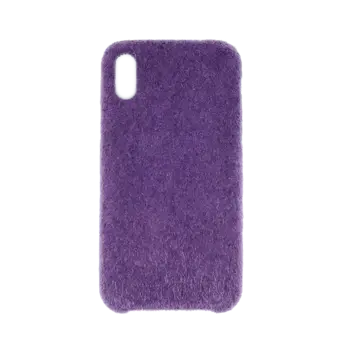 Horse Hair Hard Case for iPhone XS MAX Purple