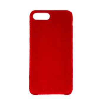 Horse Hair Hard Cover til iPhone 7 Plus/8 Plus Rød