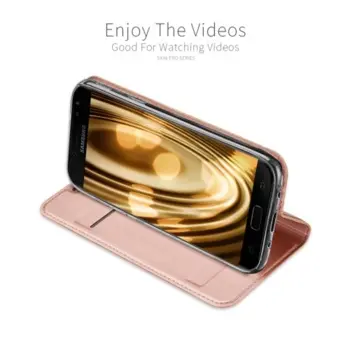 DUX DUCIS Skin Pro Flip Cover til Samsung J5 (2017) Rose Gold
