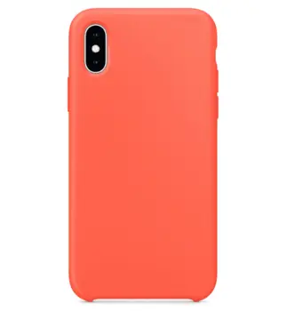Hard Silicone Case for iPhone XR Orange