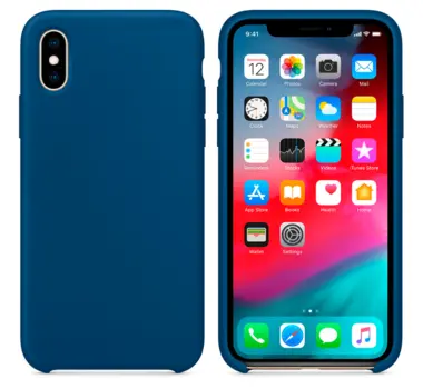 Hard Silicone Case for iPhone XR Blue