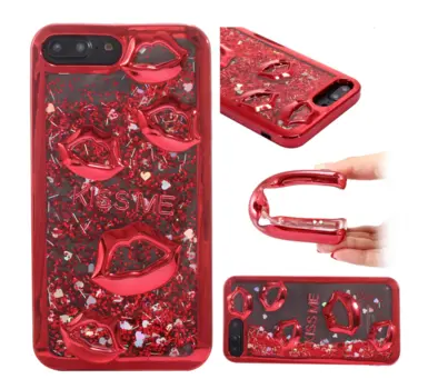 iPhone 6 Plus/6S Plus TPU Cover med kysmund animation
