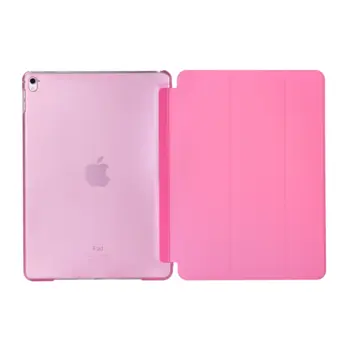 Tri-fold Leather Flip Case for iPad  9.7 2017/2018/Air Pink
