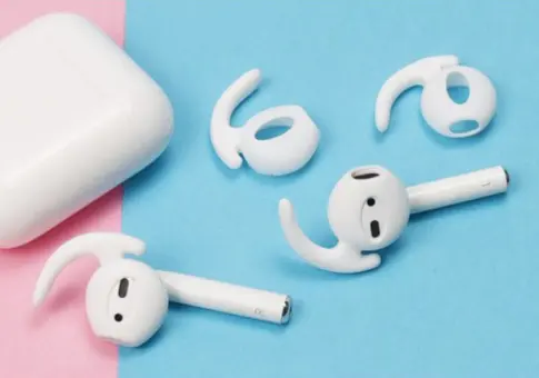 Silicone Ear Hooks Sæt til Apple AirPods - Hvid