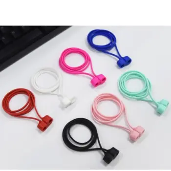 Silicone Rope Strap for Apple AirPods White