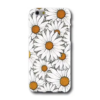 Flower Hard Case with Daisies for iPhone XS MAX White/Yellow