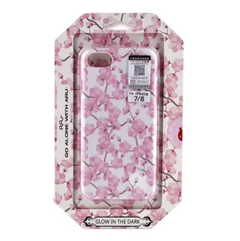 Flower Hard Case with Cherry Blossoms for iPhone XS MAX Pink