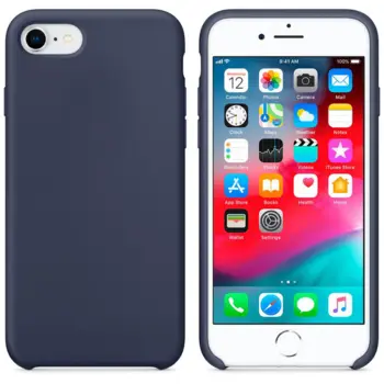 Silicone Case for iPhone 7/8/SE (2020) Dark Blue
