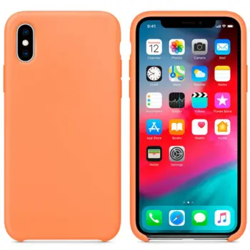 Hard Silicone Case for iPhone X/XS Orange