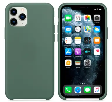 Hard Silicone Case til iPhone 11 Pro Max Grøn