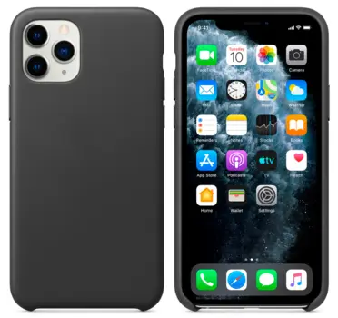 Real Leather Case for iPhone 11 Pro Max Black
