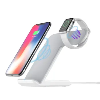 Wireless Fast Charger 2-in-1 White