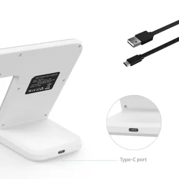 Wireless Fast Charger 2-in-1 White