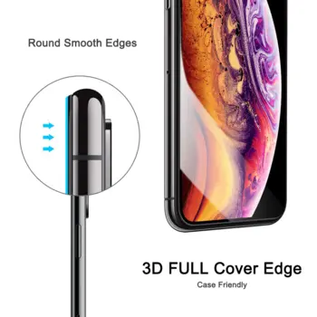 Nordic Shield Apple iPhone X / XS / 11 Pro Full Cover Silicon Edge Screen Protector (Blister)