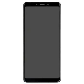 Samsung Galaxy A9 2018 (A920) OLED Skærm med ramme (Sort) (Original)