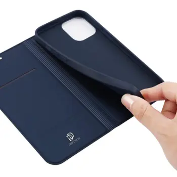 DUX DUCIS Skin Pro Flip Cover til iPhone 12 Mini Mørkeblå