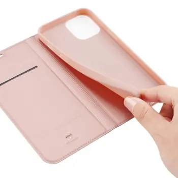 DUX DUCIS Skin Pro Flip Case for iPhone 12/12 Pro Rose Gold