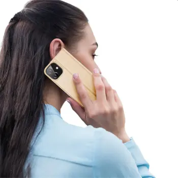 DUX DUCIS Skin Pro Flip Case for iPhone 12 Pro Max Gold