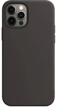 Hard Silicone Case for iPhone 12 Black