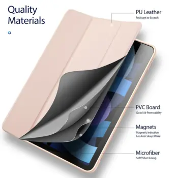DUX DUCIS Osom Series Tri-fold Case for iPad Air 4 Pink