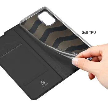 DUX DUCIS Skin Pro Flip Cover til Samsung A41 Sort