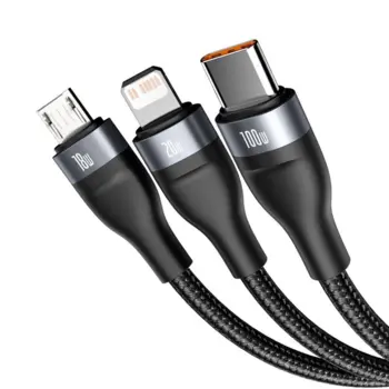 Baseus 3in1 USB / USB Typ C - USB Typ C / Lightning / micro USB