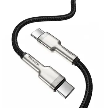 Baseus Cafule Series USB Type C - USB Typ C (100W) Kabel 1m Sort /Sølv