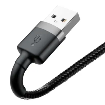 Baseus Cafule Nylon USB - Lightning Cable 1m Black