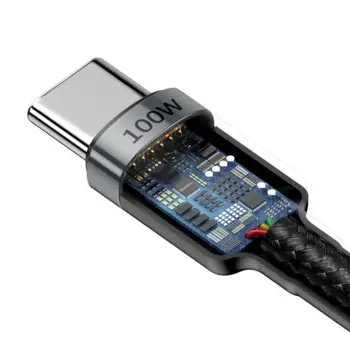 Baseus Cafule Series USB Type C - USB Typ C (100W) Kabel 2m Sort