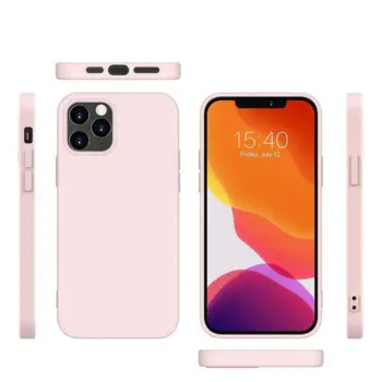 Soft Silicone Case for iPhone 12/12 Pro Pink