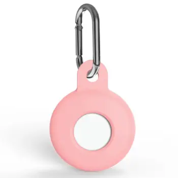 Silicone Keychain Case for Apple AirTag Pink